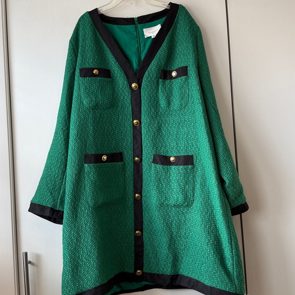 Tuckernuck Pomander Place Dress Coco Tweed with Mini Dress XXXL  missing bow D02